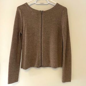 Zippered back Sweater